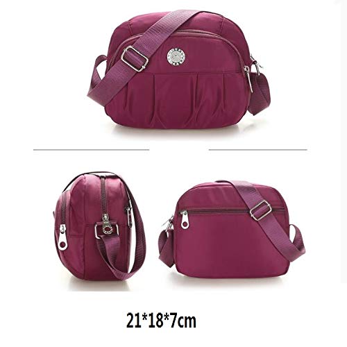 Bolso de Nailon Carteras y Bolsos de Mujer Impermeable Un Hombro Bolso Bandolera de Viaje para Mujer
