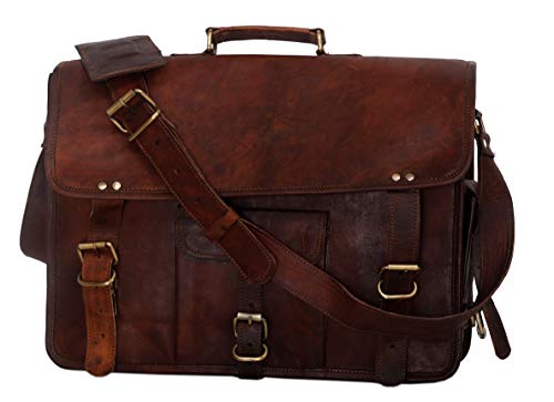 bolso maletín de cuero,mensajero,laptop,bolso bandolera de 15 pulgadas de cuero genuino