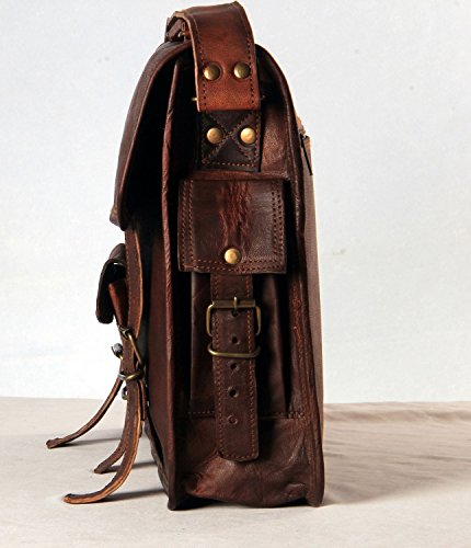 bolso maletín de cuero,mensajero,laptop,bolso bandolera de 15 pulgadas de cuero genuino