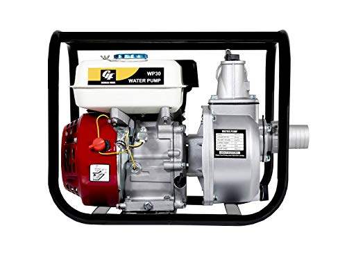 BOMBA DE AGUA CON MOTOR GASOLINA 163CC 50mm 4 TIEMPOS 30,000 LITROS/H ACCESORIOS INCLUIDOS