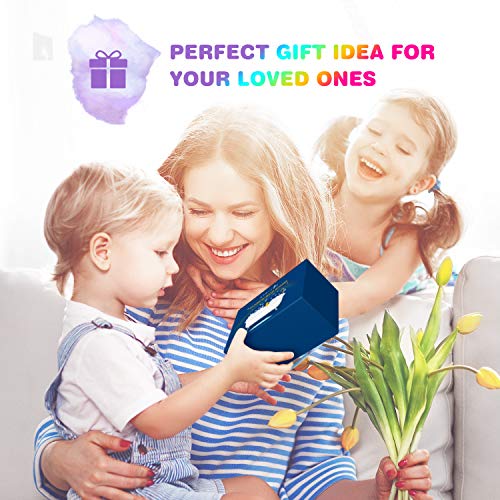 Bombas de baño arcoíris efervescentes, Bombas de baño Aprilis Cloud Spa hechas a mano con ingredientes hidratantes para la piel, Set de regalo de bombas de baño para niños/mujeres, Set de 2