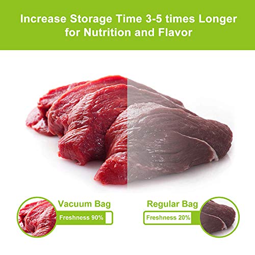 Bonsenkitchen Rollos al Vacio para Envasadora al Vacío, 6 Rollos 28 x 300cm Bolsas de Vacio Gofradas para Conservación de Alimentos y Sous Vide Cocina & Boilable,sin BPA - VB8005