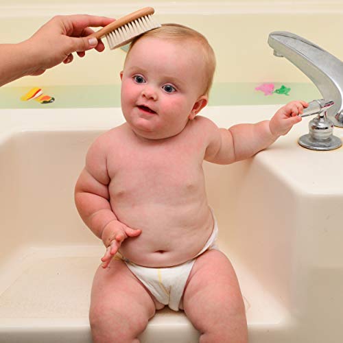 Boolba Kids Juego 3 Piezas de Peine y Cepillo de Madera Para Bebé y Niños