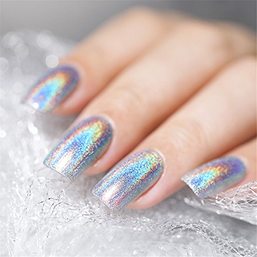 BORN PRETTY 6ml esmalte de uñas holográfico Holo Glitter Super Gloss Nail Art (Magical Rainbow)
