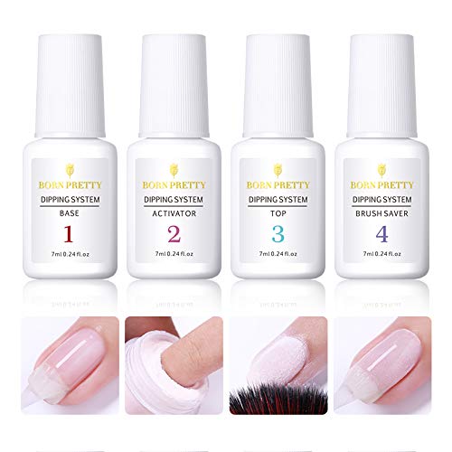 BORN PRETTY 7ml Dipping Powder System Liquid Clear Nail Art Manicure Gel Polish No UV Lamp Needed