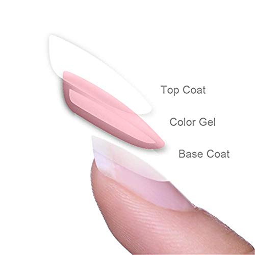 BORN PRETTY Gel de esmalte de uñas Kit 12 Colors - Popular Nude Pink Colors Gel Collection Pure UV Nail Gel Colors Manicure Set 10ML