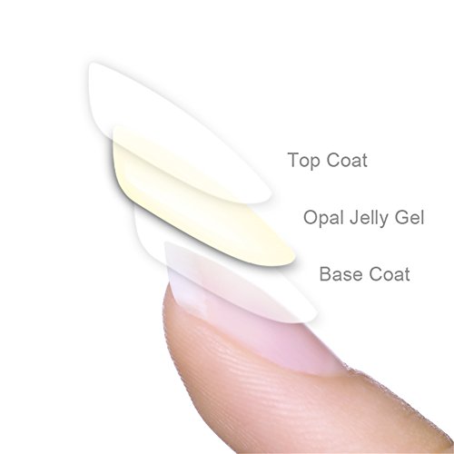 BORN PRETTY Opal Jelly Gel Blanco Soak Off Manicure Nail Art UV Gel polaco 1 botella 6 ml