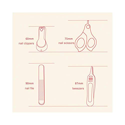 BOROK Limas de uñas para niños,Grado quirúrgico para uñas Gruesas o encarnadas del bebé Kit de manicura Funcional para Arte y pedicura de Pulido de uñas para bebés Sémola de uñas para niños