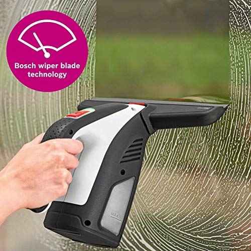 Bosch GlassVAC - Limpiador de cristales a batería con accesorios (3.6 V, 2.0 Ah, batería incluida)