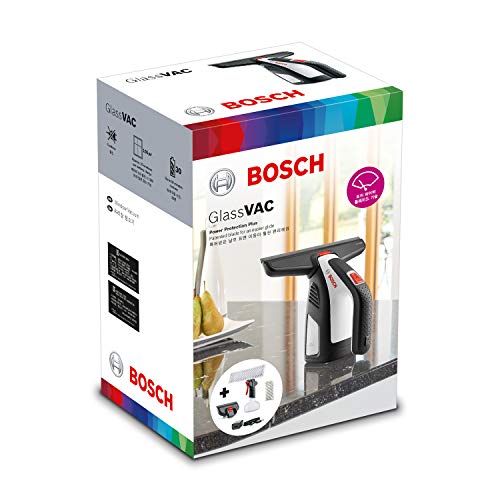 Bosch GlassVAC - Limpiador de cristales a batería con accesorios (3.6 V, 2.0 Ah, batería incluida)