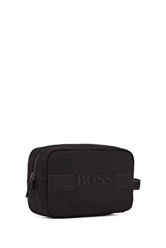 BOSS Athleisure - Pixel_washbag, Organizadores de Bolso Hombre, Negro (Black 001), 9x15.5x25 cm (B x H T)