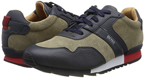 BOSS Parkour_Runn_sdtb, Zapatillas para Hombre, Beige (Open Beige 284), 41 EU