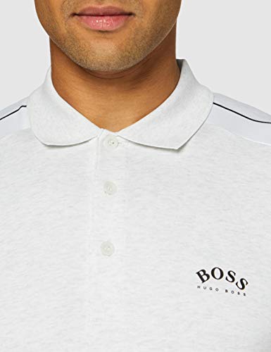 BOSS Paule 1 Camisa de Polo, Gris Claro/Pastel, M para Hombre