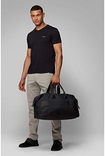 BOSS - Pixel_holdall, Carteras de mano con asa Hombre, Negro (Black), 27x28x52 cm (B x H T)