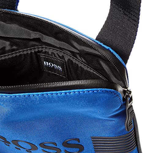 BOSS - Pixel_s Zip Env Bw, Shoppers y bolsos de hombro Hombre, Azul (Medium Blue), 1x23.5x19.5 cm (B x H T)