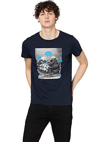 BOSS Totally 1 10139980 Camiseta, Azul (Dark Blue), X-Large para Hombre