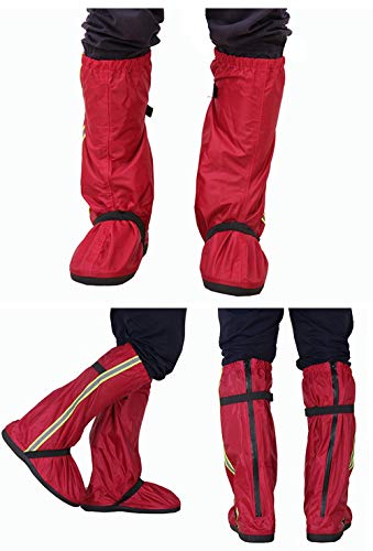 Botas antideslizantes para bicicletas Botas de lluvia de tela Oxford para adultos Set Hombres y mujeres Senderismo Senderismo Desierto Control de arena Cubierta de nieve Engrosamiento de los pies Anti