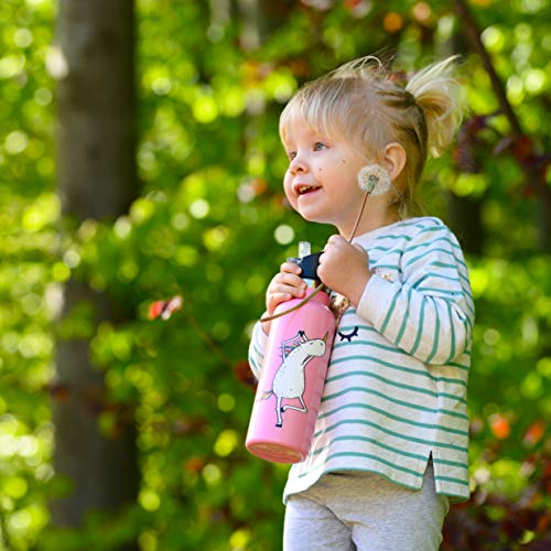 Botella de agua aislada al vacío de doble pared con tapa de pajita y tapa deportiva, simple termo de acero inoxidable para niños, sin BPA, respetuoso con el medio ambiente, sin sudor, acabado moderno, Hydro taza 12oz 17oz 20oz 25oz, Botella de agua de imi