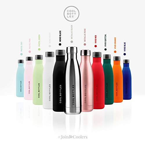 Botella de Agua de Acero Inoxidable | 350 ml | Botella Térmica | Bebidas Frías Durante 24 Horas y Calientes hasta 12 Horas | Acero Inoxidable con Aislamiento de Doble Pared | Botella Libre de BPA