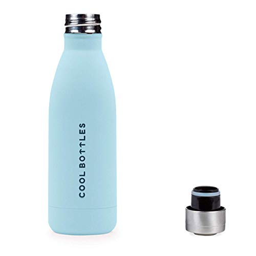 Botella de Agua de Acero Inoxidable | 350 ml | Botella Térmica | Bebidas Frías Durante 24 Horas y Calientes hasta 12 Horas | Acero Inoxidable con Aislamiento de Doble Pared | Botella Libre de BPA