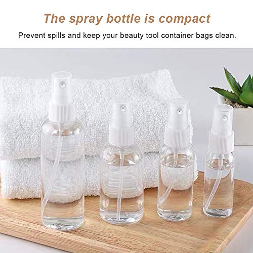 Botellas de pulverización de niebla fina Botellas de pulverización vacías Contenedor recargable Atomizador para cabello Spritzer portátil Botella de viaje Juego de pulverización Prueba de fugas para
