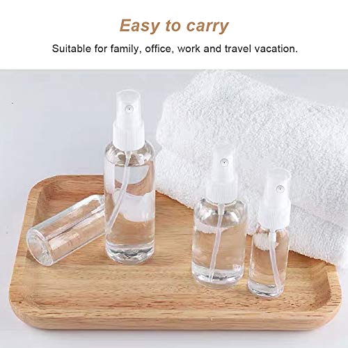 Botellas de pulverización de niebla fina Botellas de pulverización vacías Contenedor recargable Atomizador para cabello Spritzer portátil Botella de viaje Juego de pulverización Prueba de fugas para