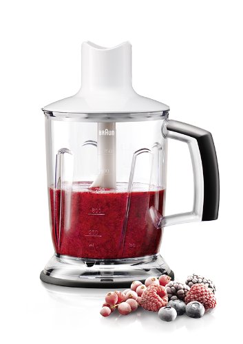 Braun Hogar BRAUN ACCESORIO BATIDORA MQ40 PICADORA 1,25ltsqv, 0 W, 0 Decibeles, Acero Inoxidable, plástico, Blanco