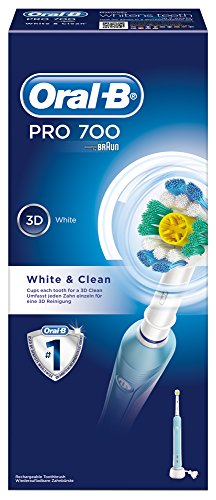 Braun Oral-B Professional Care 700 White & Clean - Cepillo de dientes eléctrico