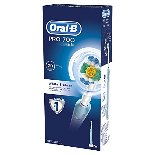 Braun Oral-B Professional Care 700 White & Clean - Cepillo de dientes eléctrico