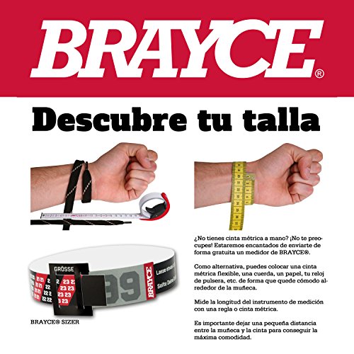 BRAYCE Pulsera de Espagna número del 00 al 99 en los Colores del Club Rojo/Amarillo: una Joya para Aficionados y Clubs (fútbol, Balonmano, Baloncesto, Hockey sobre Hielo)