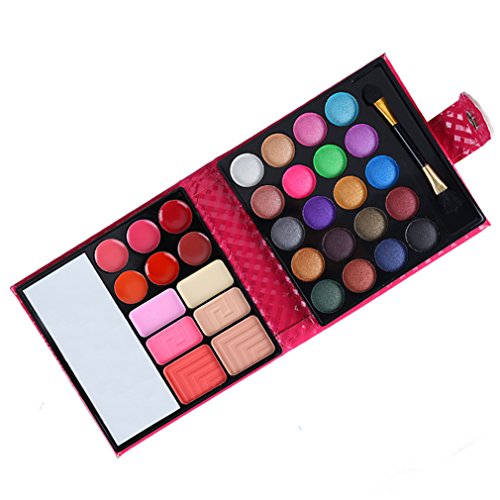 BrilliantDay 32 color paleta de sombra de ojos Blush Corrector Kit Belleza brillo de labios maquillaje Set