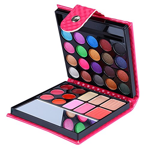 BrilliantDay 32 color paleta de sombra de ojos Blush Corrector Kit Belleza brillo de labios maquillaje Set