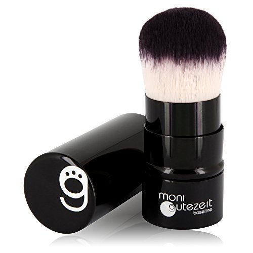 Brocha kabuki retráctil con cerdas sinteticas ultra suaves, ideal para aplicar productos de maquillaje y polvos, retractable brush