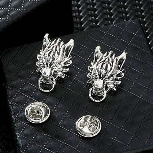 Broches Y Alfileres para Niña,Moda Triángulo Diamante De Imitación Corona Broche Traje Camisa Collar Pin para Hombres Y Mujeres Insignia Ropa Broches Accesorios De Joyería,Zinc Plateado Azul Blan