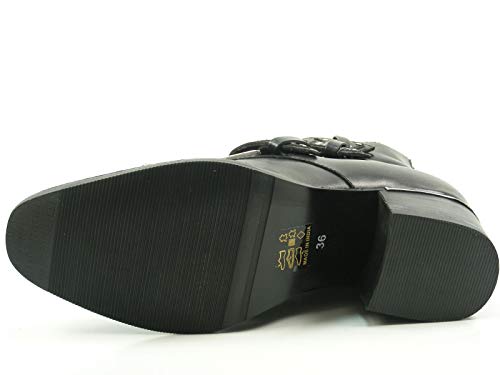 Bronx Brunex 46979-A-187 Ankle Botines para Mujer, Talla:37 EU, Color:Negro