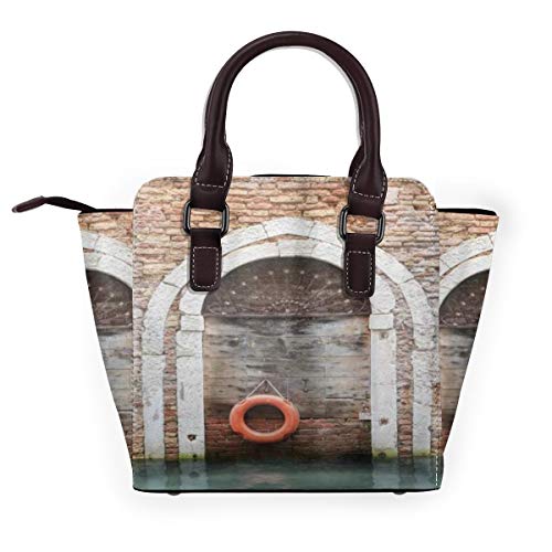 BROWCIN Aro salvavidas histórico italiano único de la puerta de Venecia Desmontable Moda Tendencia Bolso de las señoras Bolso de hombro