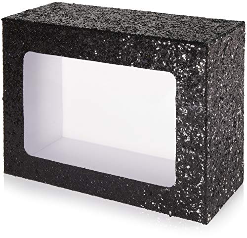 BRUBAKER Cosmetics Set de Baño y Ducha"Cherry Blossom Skin + Spa" con Aroma a Cerezo en Flor - Set de regalo de 4 piezas - en caja de regalo de purpurina negra + bolsa de cosméticos