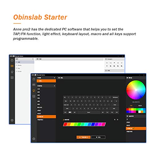 Brucelin Anne Pro 2 60% NKRO Bluetooth 4.0 Type-C RGB 61 teclas teclado de juego mecánico Cherry Switch Gateron Switch Gateron Switch GateronRed blanco