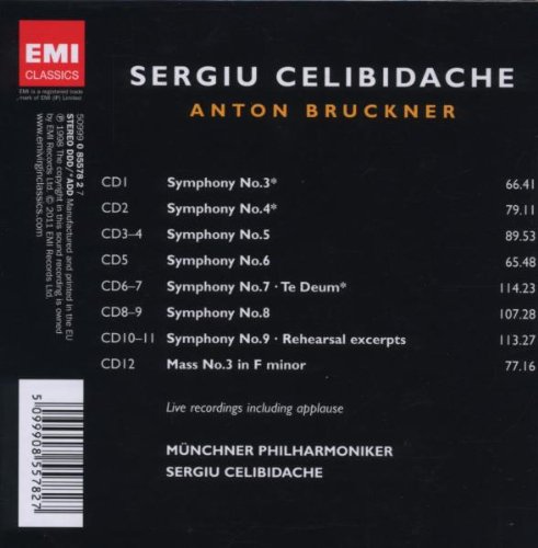 Bruckner: Symphonies 3 - 9, Te Deum & Mass in F Minor