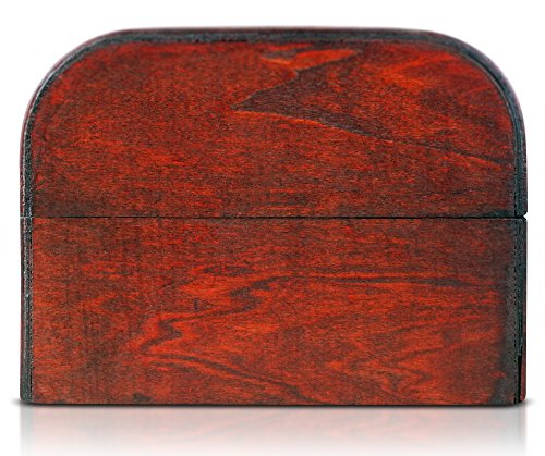 Brynnberg - Caja de Madera Cofre del Tesoro con candado Pirata de Estilo Vintage, Hecha a Mano, Diseño Retro 30x20x15cm