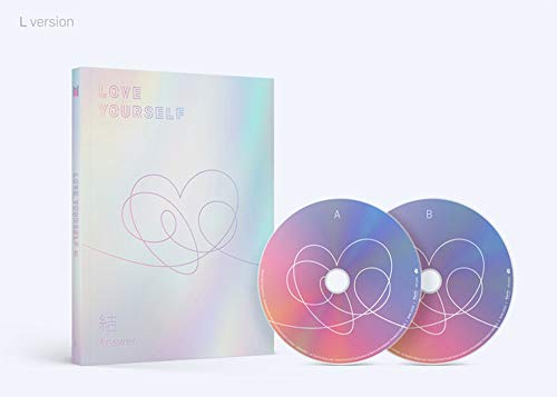 BTS Love Yourself Answer (L Version) Bangtan Boys Album 2CDs+Poster+Photobook+Mini Book+Photocard+Sticker Pack+Gift (Extra 6 Photocards Set)