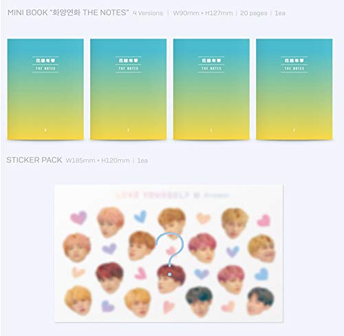 BTS Love Yourself Answer (L Version) Bangtan Boys Album 2CDs+Poster+Photobook+Mini Book+Photocard+Sticker Pack+Gift (Extra 6 Photocards Set)
