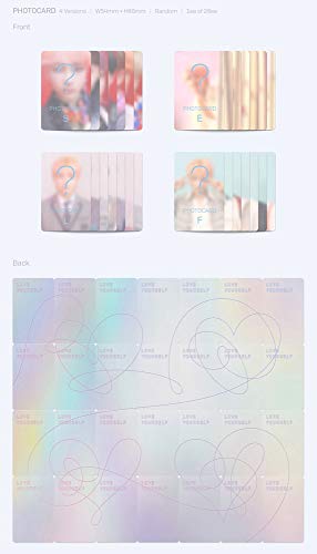 BTS Love Yourself Answer (L Version) Bangtan Boys Album 2CDs+Poster+Photobook+Mini Book+Photocard+Sticker Pack+Gift (Extra 6 Photocards Set)