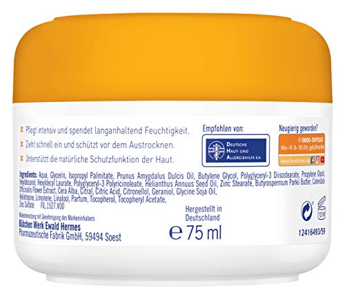 Bübchen Calendula - Cuidado facial con caléndula biológica para proteger la piel sensible del bebé, 1 unidad (1 x 75 ml)