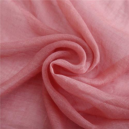 Bufanda Bufanda De Algodón Liso Liso para Mujer, Bufandas De Lino con Borlas Cálidas De Invierno, Chales Hijab, Chales, Pañuelos para Mujer, Vino