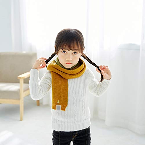 Bufanda Otoño e Invierno for bebés, niños y niñas con una pequeña Hebilla de uñas de piña Fresca engrosadas Chal (Color : D)