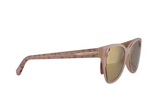 Bulgari BV8208 gafas de sol w/Gris Espejo de oro rosa de 56 mm de la lente 54564Z BV 8208 mujer Rosa superior transparente Grande
