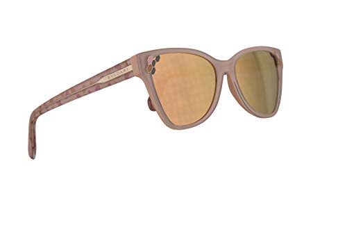 Bulgari BV8208 gafas de sol w/Gris Espejo de oro rosa de 56 mm de la lente 54564Z BV 8208 mujer Rosa superior transparente Grande