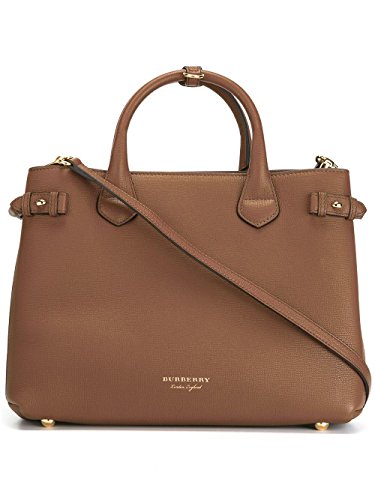 BURBERRY Mujer 402369521600 Marrón Cuero bolso, color Marrón, talla Marke Größe UNI