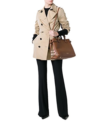 BURBERRY Mujer 402369521600 Marrón Cuero bolso, color Marrón, talla Marke Größe UNI